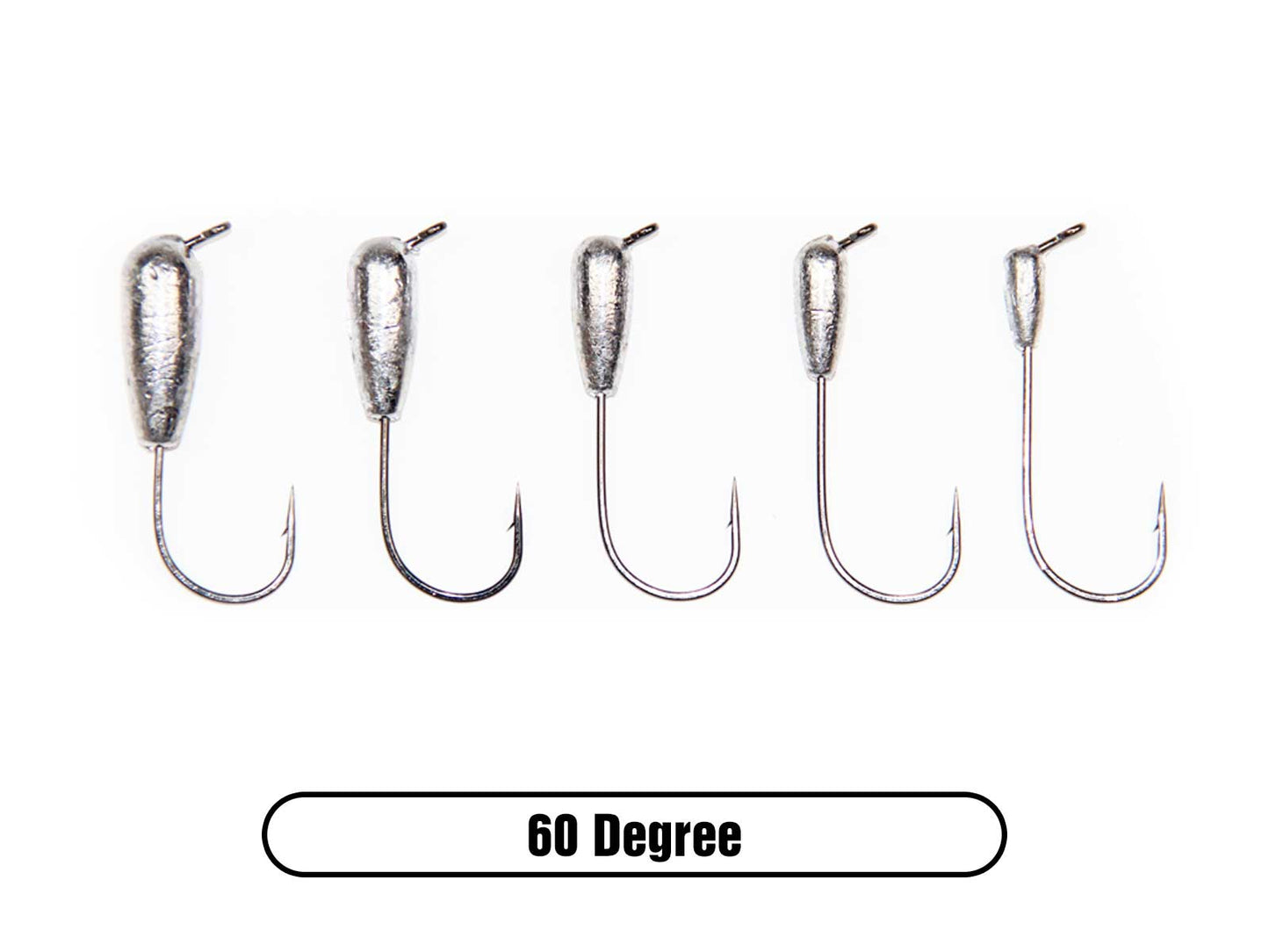 Lead Tube Jig 60 Degree Line Tie for Largemouth Bass Fishing, Smallmouth Bass Fishing and Walleye Fishing Lure