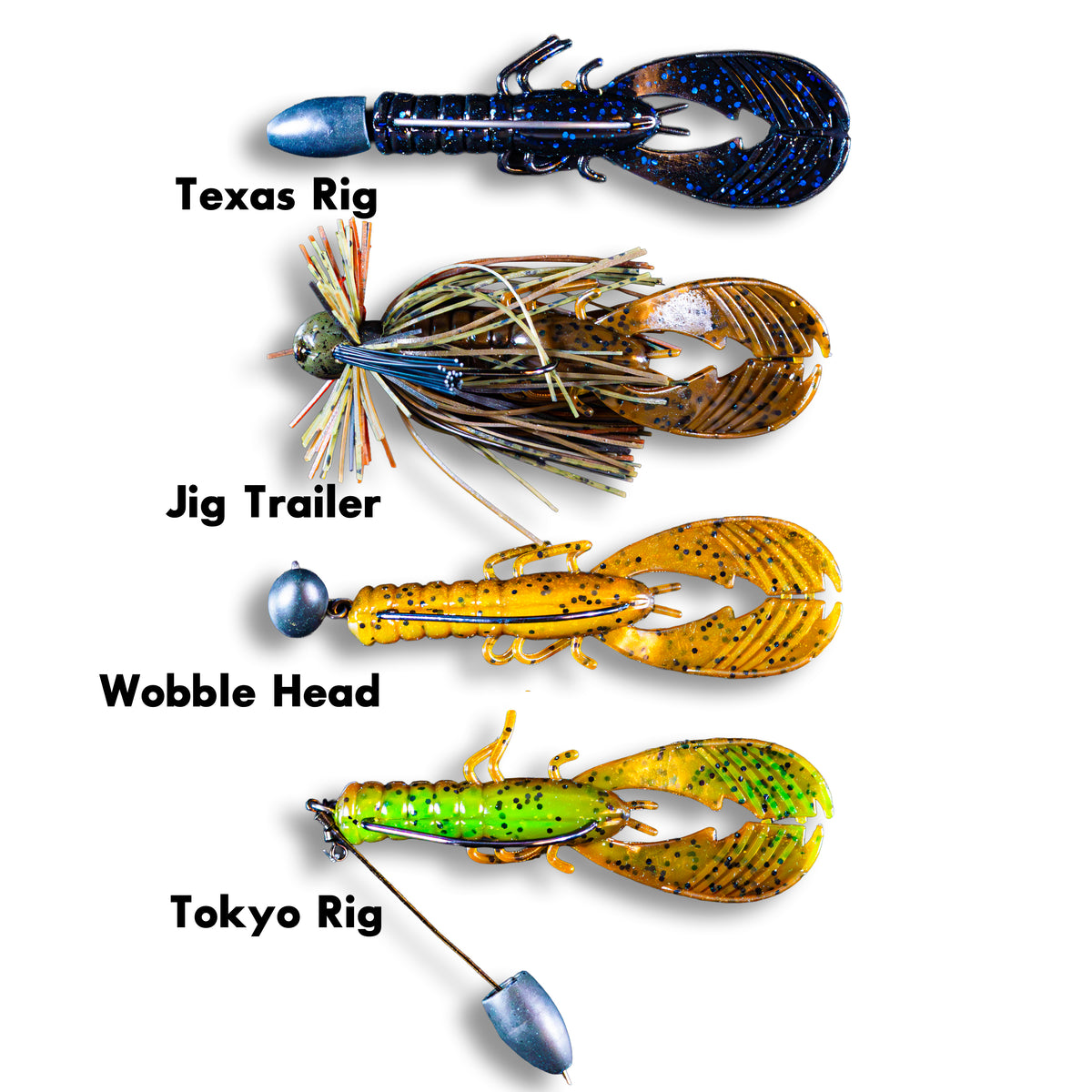 Muscle Back Craw 4" (7 Pack)