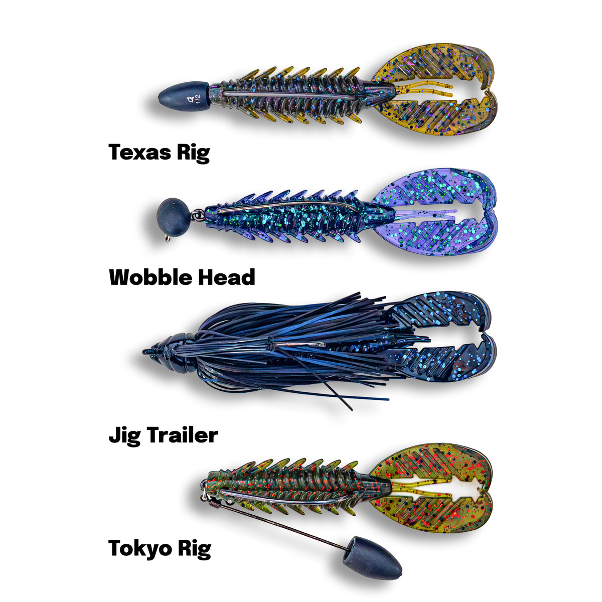 Adrenaline Craw 4.25" (6 Pack)