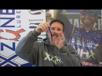 Breakdown of the X Zone Lures True Center stick, a Soft Plastic Stick Worm Bait used for Bass Fishing