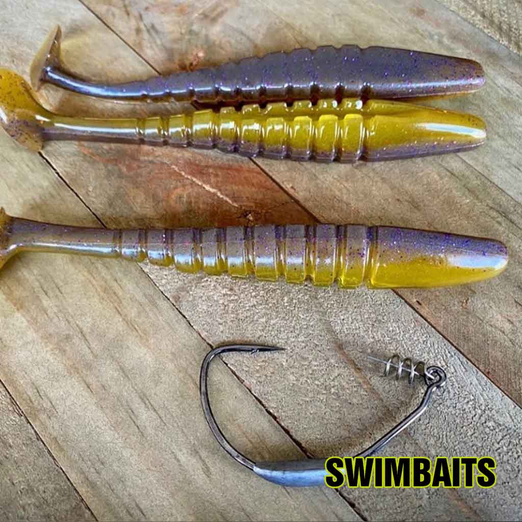 X Zone Lures Swimbaits are available in three different sizes and are used by bass walleye pike musky fishermen
