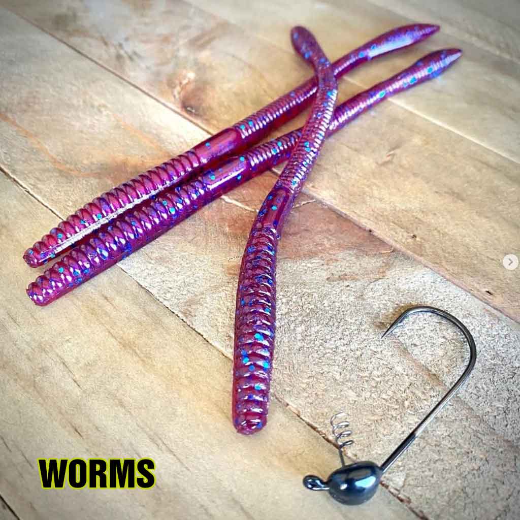 X Zone Lures worms all float and have lifelike action are available in fish catching colors and are used by bass walleye fishermen