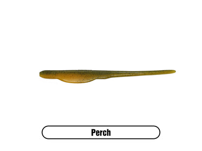 Soft Plastic Minnow Fluke Bait for Largemouth Bass Fishing, Smallmouth Bass and Walleye Fishing Lure
