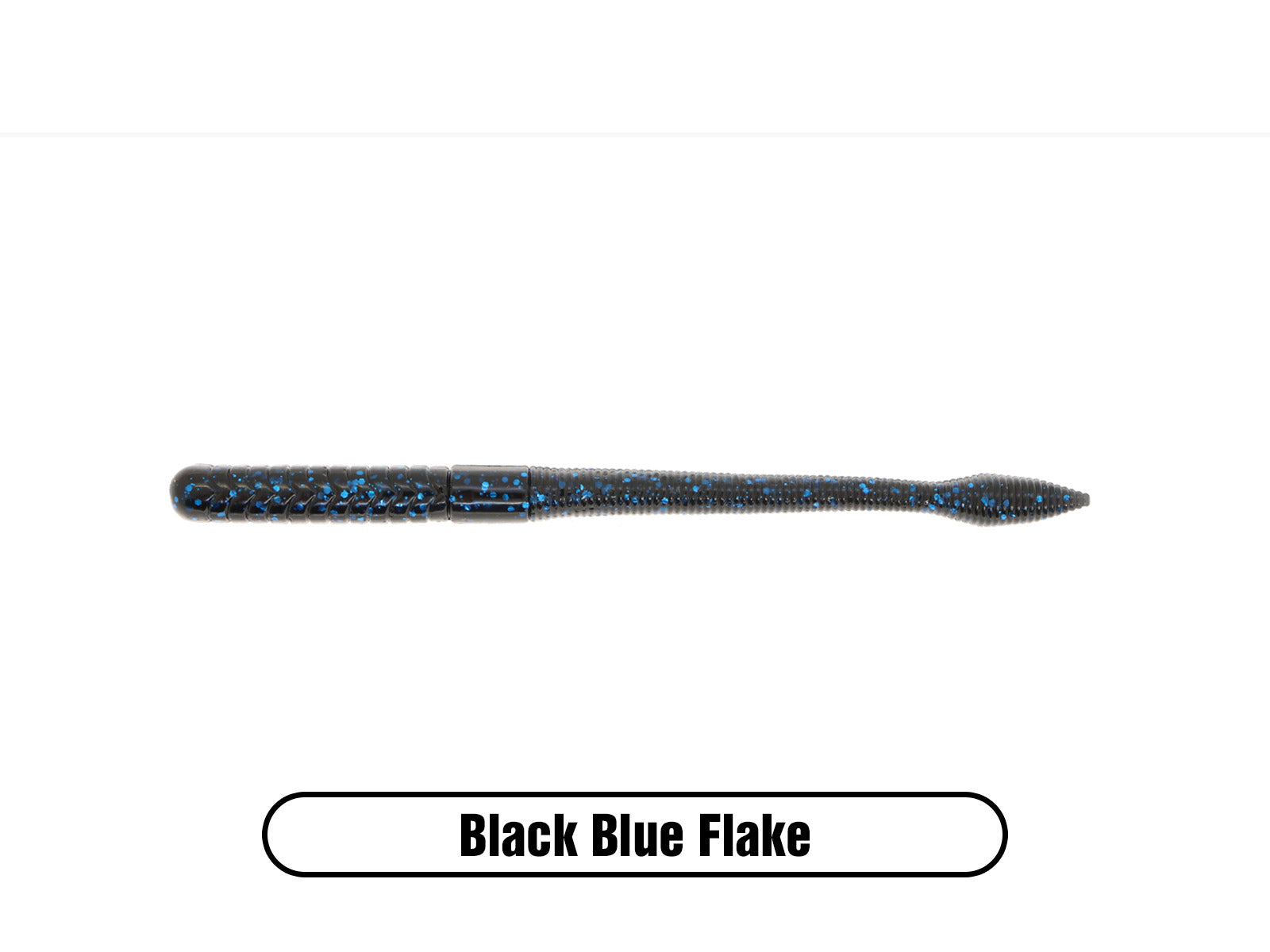 Obee Finesse Worm - Black Red Flake