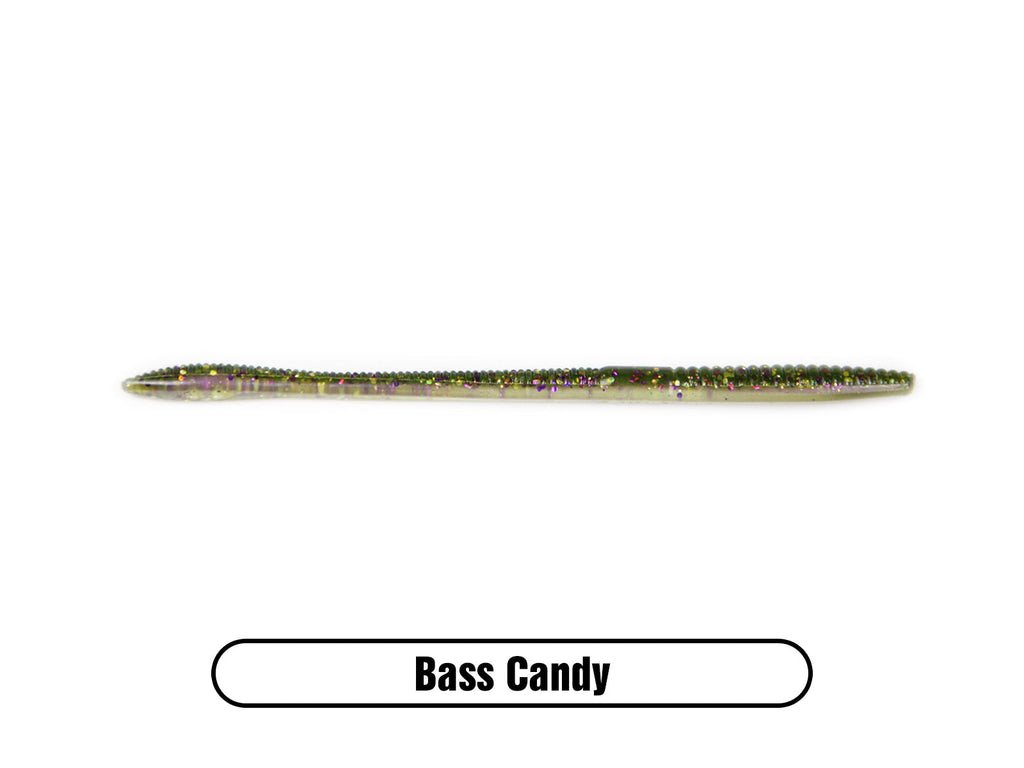 Soft Plastic Finesse Worm Bait for Largemouth Bass Fishing, Smallmouth Bass and Walleye Fishing Lure