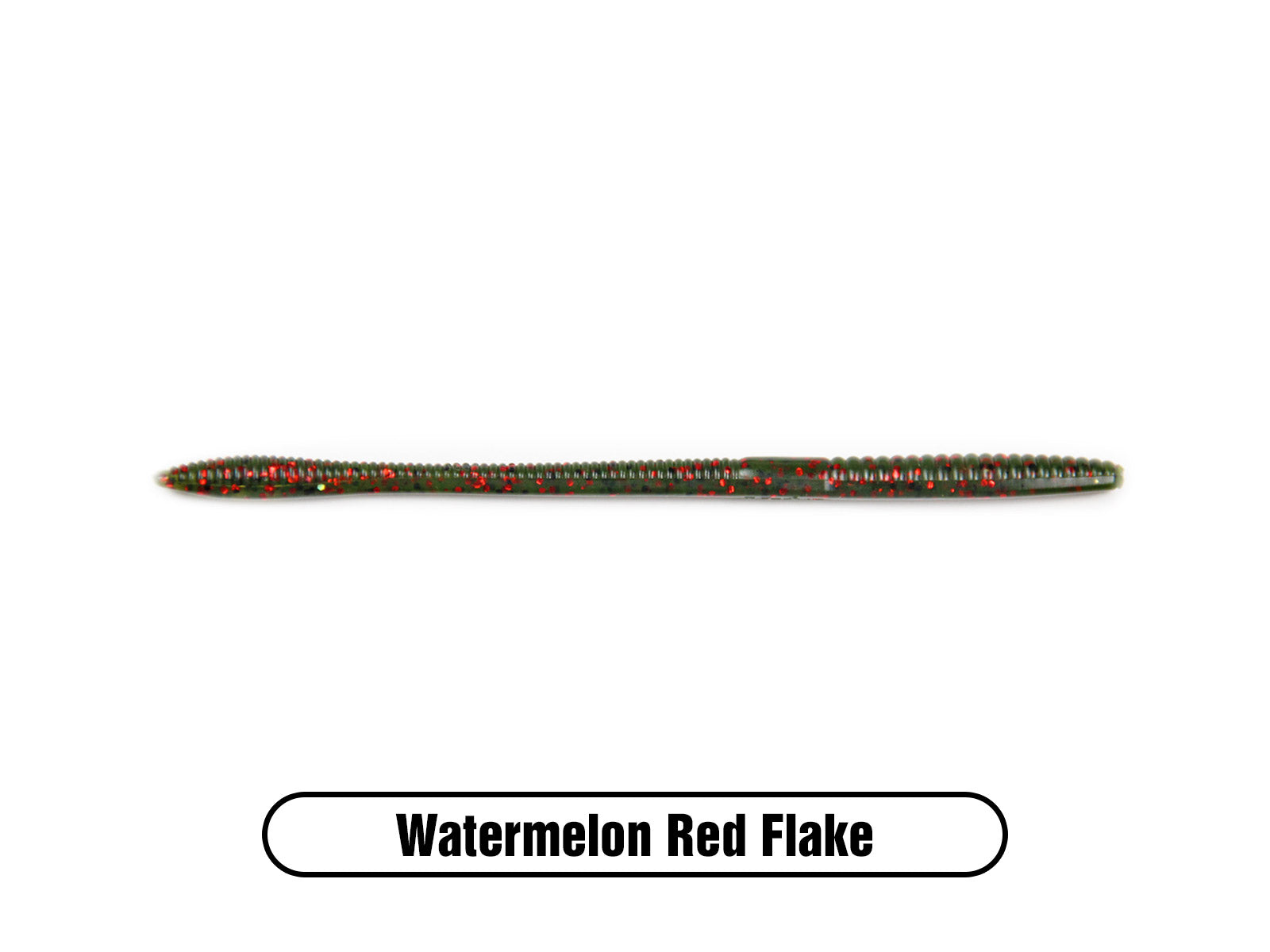 10 Inch worm soft plastic. Main body watermelon red Chartreuse tip