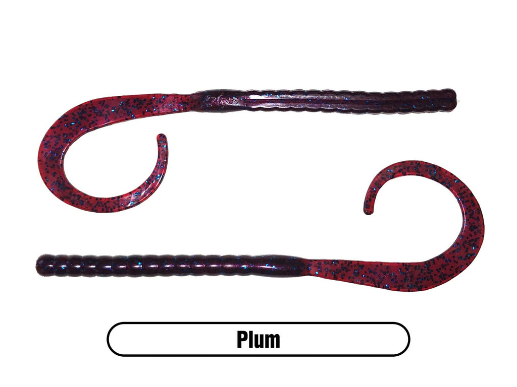 Soft Plastic Curly Tail Worm Bait for Largemouth Bass Fishing, Smallmouth Bass and Walleye Fishing Lure