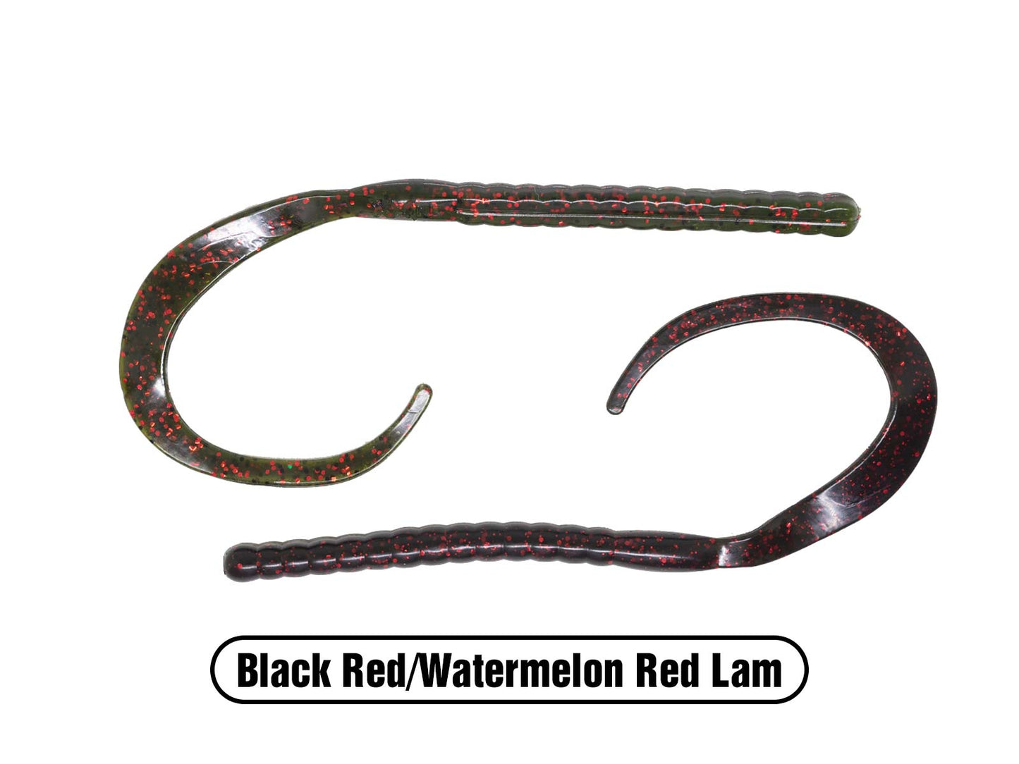 Soft Plastic Curly Tail Worm Bait for Largemouth Bass Fishing, Smallmouth Bass and Walleye Fishing Lure