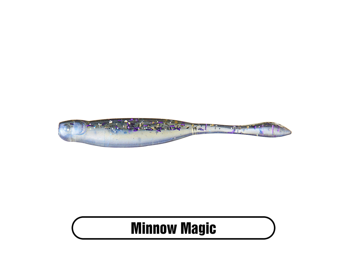 Soft Plastic Minnow Drop Shot Bait for Largemouth Bass Fishing, Smallmouth Bass Fishing and Walleye Fishing Lure