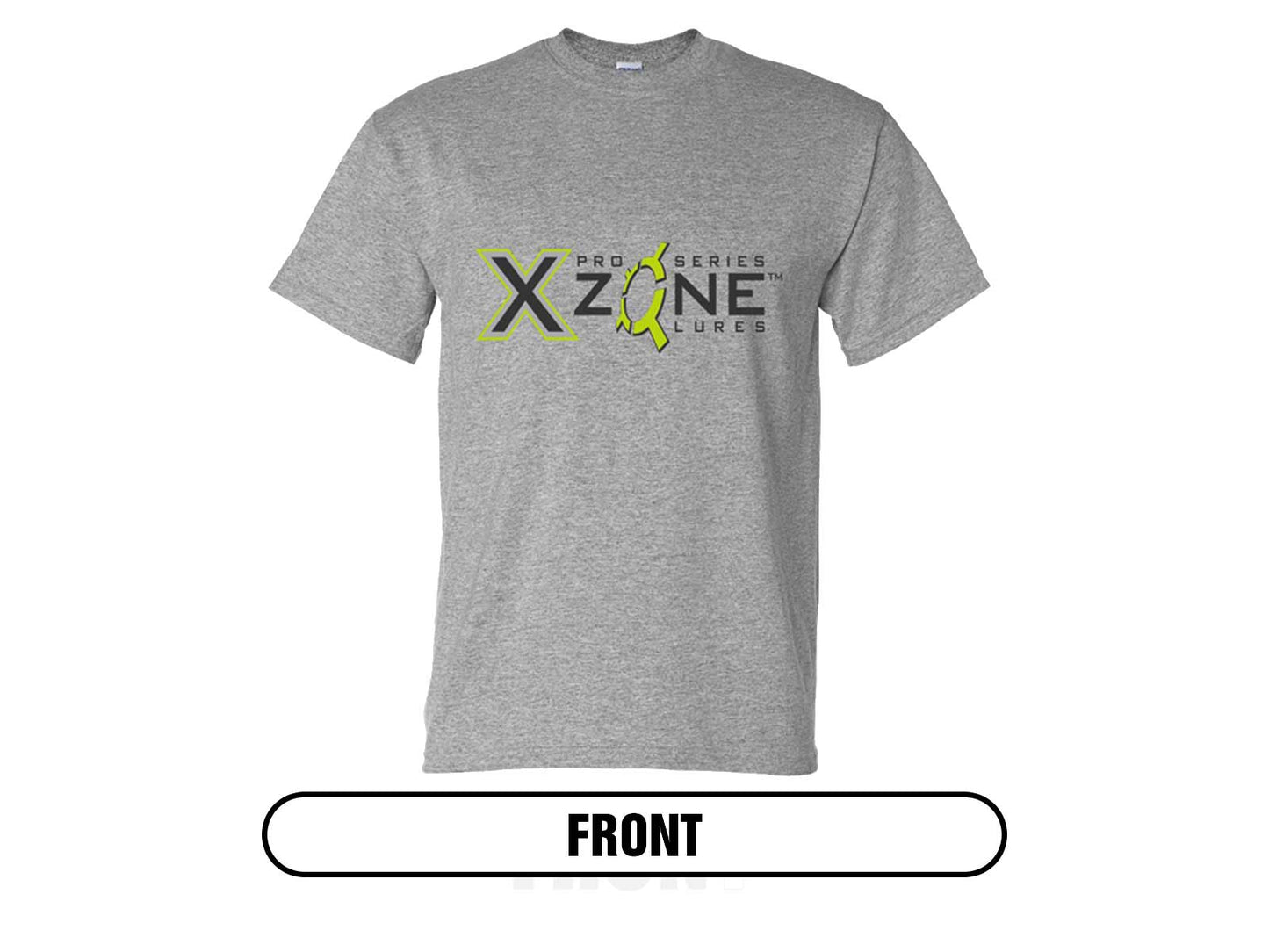 X Zone Lures Branded T-Shirt Grey