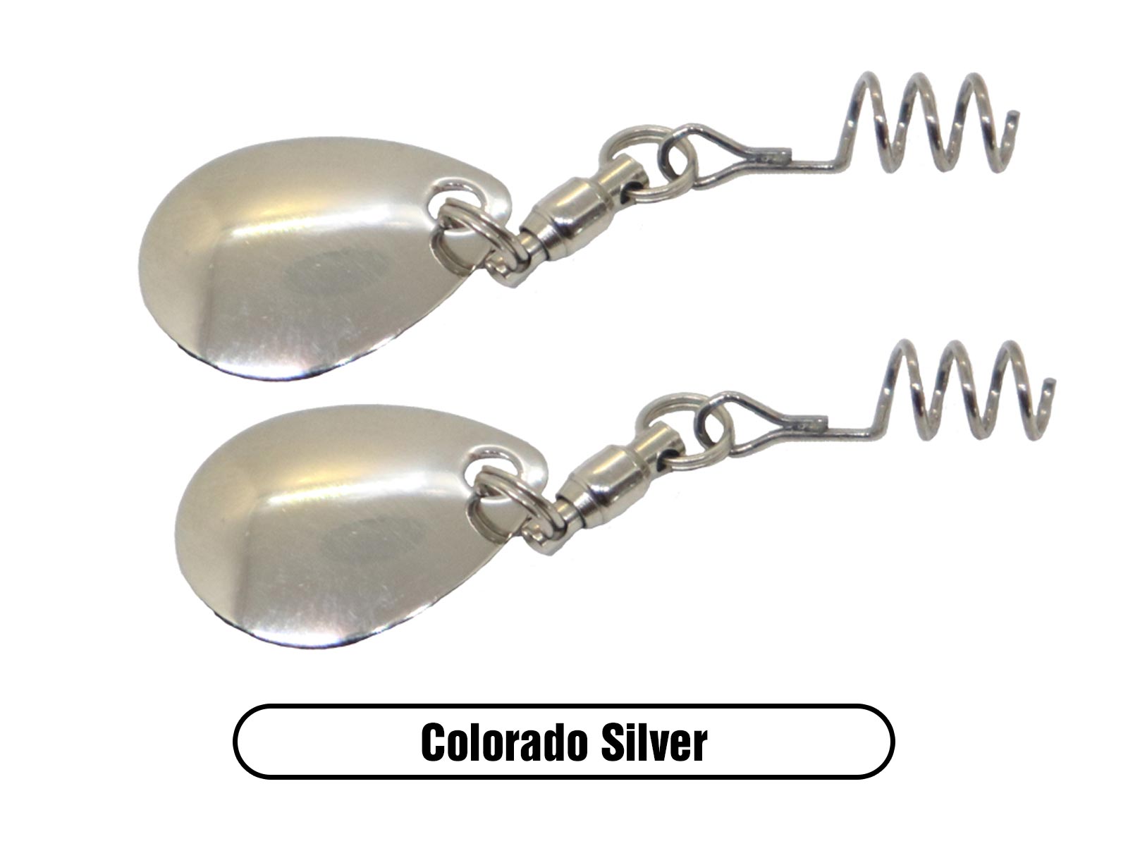 Silver Colorado Blade Spin for Largemouth Bass Fishing, Smallmouth Bass Fishing and Walleye Fishing Lure