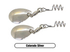 Silver Colorado Blade Spin for Largemouth Bass Fishing, Smallmouth Bass Fishing and Walleye Fishing Lure