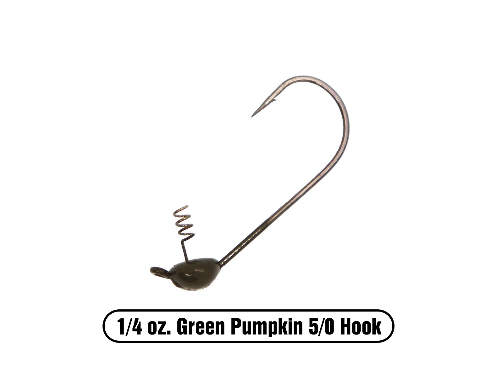 Owner Block Head Offset Hooks - Green Pumpkin