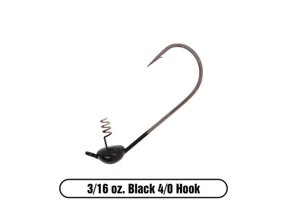 Arkie Lures Rattle Band Bass Jig, Size 1/4 oz., Color Black