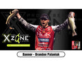 X Zone Lures Branded AOY Banner, Brandon Palaniuk, Angler of the Year